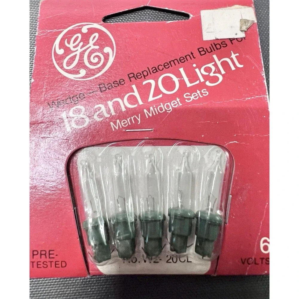 Mixed Lot Vintage‎ Christmas Light Replacement Bulbs GE Sterling Pamida 3.5–7V